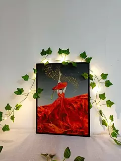 Green Leaf Ivy Vine com luzes LED String, Guirlanda para casa, Decoração do quarto, Wedding Glowing, Planta artificial, 2m - comprar online