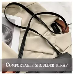 Pequena bolsa de couro PU para mulheres, bolsa crossbody, alça clássica, marca de moda, designer, tendência, feminina - loja online