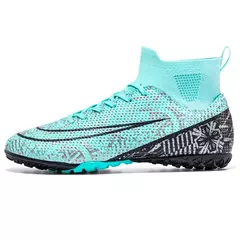 Botas longas de futebol para homens, grama infantil, TF, FG Training Soccer Shoes, tênis esportivos profissionais, tênis de futebol ao ar livre
