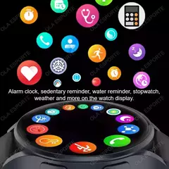 Samsung-Galaxy Smartwatch para homens e mulheres, monitoramento de saúde AMOLED, relógio impermeável, assistente de voz, chamada Bluetooth, relógio inteligente, 2022