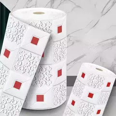 Auto-adesivo Antique Foam Brick Wallpaper, 3D Wall Sticker, impermeável, Sala,