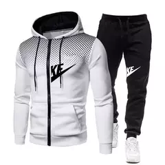Conjuntos de moletom e calças com zíper masculino, roupa esportiva quente, roupa de treino casual masculina, suéter, outono, inverno, novo, 2022, 2 peças na internet