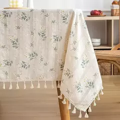 Pequena Margarida Padrão Toalha De Mesa De Mesa, Bordado, Festa De Casa, Retangular, Fluindo Design Floral, Mesa De Jantar Pano, Simples - Wolf Magazine