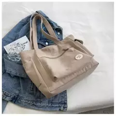 Bolsa de ombro de grande capacidade feminina, sacola de estudante, bolsa de classe, lona, nova moda, 2023 - Wolf Magazine