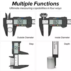 Vernier digital caliper ferramenta calibrador pied a coulisse ferramentas de inspeção trabalho medição medição medição análise instrumentos - Wolf Magazine