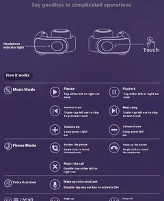 Gengar pokémon fone de ouvido bluetooth clipe de orelha alta fidelidade estéreo