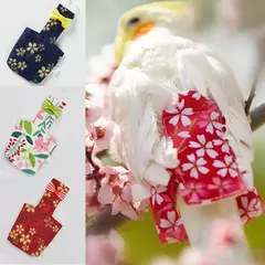 Fraldas laváveis para papagaio, roupas de bolso para animais de estimação, pássaros, roupas fofas, gravata borboleta, alça de renda, luz para animais de estimação, roupas de voo, suprimentos para pássaros
