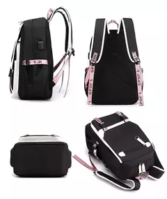 Lilo e Stitch Mochilas para Mulheres, Mala de Viagem Feminina, Mochila para Adolescentes, Meninas Bookbag, Melhor Presente, Mochila, 3Pcs - loja online