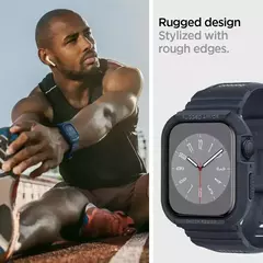 Armadura robusta Pro projetada para Apple Watch Ultra 2 capa de borracha com pulseira série 9/8/SE2/7/6/SE/5/4 45 mm/44 mm 41 mm 40 mm - Wolf Magazine