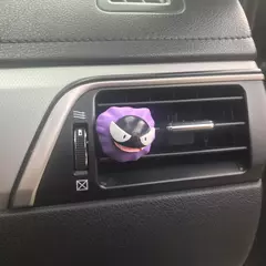 Pokémon anime figura de ação gengar gastly misdreavus haunter duskull fantasma interior do carro saída ar decoração kawai ornamento do carro - loja online