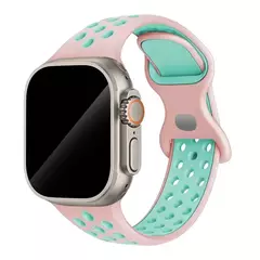 Correia Desportiva Respirável para Apple Watch, Band, Correa, iWatch Series 8, SE, 7, 6, 5, 9 Ultra, 44mm, 49mm, 45mm, 40mm, 41 milímetros, 38 milímetros, 42 milímetros