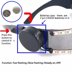 Óculos led boate masquerade concerto clube acessórios de néon legal vogue piscando led futurista óculos de metal legal - Wolf Magazine