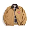 Maden J001 - Casaco de Caça Régua Detroit para Homem de Outono, Tecido de Lã Retro, Bolsos de Algodão Resistente, Design de Colarinho Lapel e Fechadura Ziper