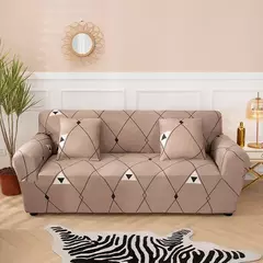 Tampas elásticas impressas geométricas do sofá para a sala de estar, tampa do - comprar online