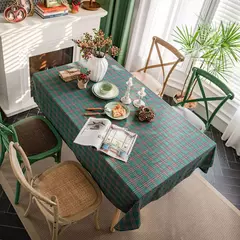 Toalha de mesa quadriculada temática do Natal, adequado para festas banquetes e restaurantes, decoração da cozinha - comprar online