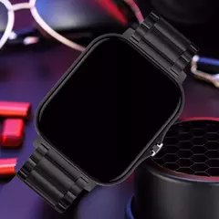 Imagem do Relógio inteligente quadrado para homens e mulheres, rastreador de fitness, relógio inteligente esportivo, toque de discagem, música, Smartclock para Android, iOS