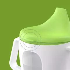 Bebê aprendendo beber copo bonito garrafa de água com dupla alça bpa livre leakproof crianças copos de água garrafa duckbill copo - comprar online