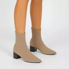 Botas de borracha antiderrapante de malha para mulheres, grandes, elegantes, novas, altura do salto 5cm, 2024