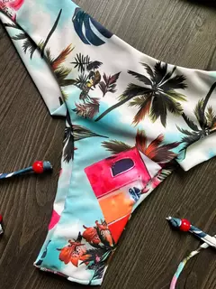 OIINAA-maiô sexy para mulheres, moda praia estampa halter, conjunto de biquíni com renda, maiô verão, moda praia sexy com cordão, 2 peças - Wolf Magazine