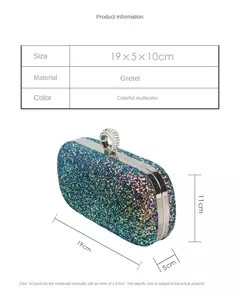 Evening Pink Clutch Purse Mulheres Bling Lantejoulas Bolsas 2023 Novo Designer De Moda Saco De Telefone De Luxo Crossbody Pequeno Saco De Designer - loja online