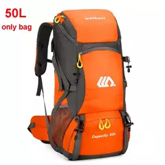 Mochila de viagem impermeável para homens, grande bolsa de caminhada, mochila turística, esportes ao ar livre escalada montanhismo, saco de bagagem 50L - comprar online