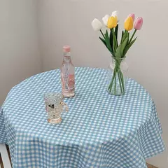 Imagem do Coreano Xadrez Toalha De Mesa, Tecido Jacquard, Toalha De Mesa, Mat Background, Decoração De Casa, Mesa Moderna Nórdica, Sala De estar, Ins