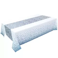 Imagem do Toalha de mesa descartável com bolinhas pequenas, impermeável e engrossada, para decoração, festa de aniversário e casamento, 54x10 8 polegadas, 1pc