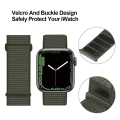 Pulseira de Nylon Ajustável para Apple Watch, Banda Ultra 2, Pulseira Elástica para iWatch Series 9, 8, 7, 6, 5, 4, 49mm, 45mm, 41mm, 44mm, 42 milímetros, 38 milímetros - comprar online