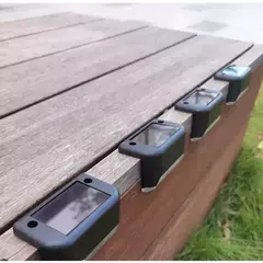 Impermeável LED Solar Stair Light, Jardim ao ar livre Passagem Pátio Terraço Guardrail Step Light, Luz Paisagem, 1 Pc, 4 Pcs, 10 Pcs, 20Pcs