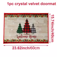 Ao ar livre Papai Noel porta tapete, Feliz Natal tapete, decorações para casa, ornamento de Natal, ano novo, 2025, 2025 - comprar online