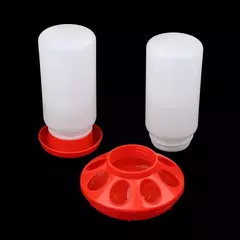 Alimentador e bebedor engrossado para aves, dispensador automático de água e alimentos para frango, pássaros, pintinho, recipiente de balde de alimentação