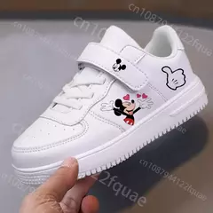 Sapatilhas Mickey Mouse para crianças, sapatos Minnie, sapatos de desenhos animados para meninas e meninos, presente de Natal, moda infantil de 8 e 9 anos