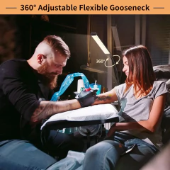 Dimmable LED Lâmpada de Assoalho com Controle Remoto Temporizador, Standing Gooseneck Luz para Sala de Leitura, 3 Cores, 5 Níveis - loja online