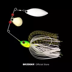 Bazooka 15g 18g spinnerbait isca de pesca fio isca metal spinner buzzbait swimbait gancho peche jig kit saia para baixo pique inverno - Wolf Magazine