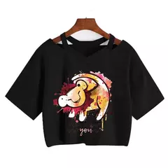 Disney o rei leão colheita topo t camisa recortada harajuku camiseta hakuna matata tshirt feminino topo t roupas femininas na internet