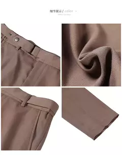Calça formal masculina estilo britânico, monocromática, fina, casual, de negócios, escritório, social, calça de tornozelo, streetwear, alta qualidade - loja online