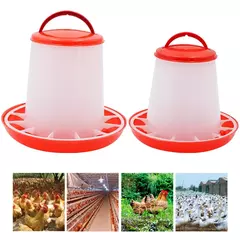 1/3/5/9kg balde alimentador automático de frango galo galinha dispositivo de alimentação, animais de fazenda aves codorna pombos suprimentos de alimentação 1 pc