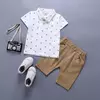 Conjuntos casuais de roupas de algodão infantis, camisetas e shorts para bebês, moda nova de verão, conjuntos de roupas 2 pcs, 2022