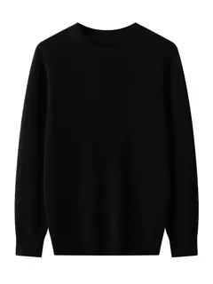 Pulôver de lã merino para homens, 100% lã pura, gola O, manga longa, malha de cashmere, roupas femininas, graça, primavera e outono