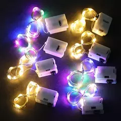 LED Botão Bateria Light String, Fairy Lights, Decoração de Jardim, Guirlanda, Natal, Casamento, Ano Novo, Quarto, Sala de estar