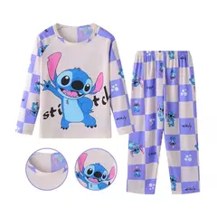 Conjunto de pijamas de manga comprida infantil, Winnie the Pooh Desenhos animados, Mickey e Minnie, menino e menina - loja online