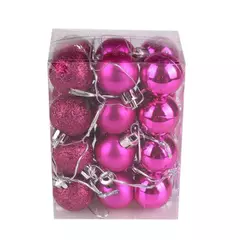 Christmas Tree Bauble Pendurado Ornamento para Decoração de Casa, Xmas Ball, Pendant Balls, Party Decor, 30mm, 24Pcs na internet
