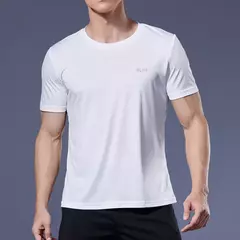 Manga Curta Masculina Esporte T-Shirt, Camiseta de Corrida Rápida, Camisa de Fitness Respirável, Top De Seda De Gelo, Camisas De Futebol De Ginásio, Roupas Masculinas - comprar online