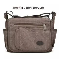 Tilorraine-lona messenger bag para homens, bolsa de ombro multi-bolso, bolsa de mão de grande capacidade