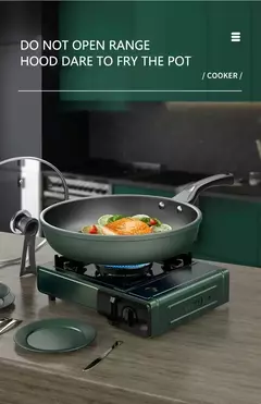 Frigideira universal antiaderente com tampa, Panela de cozinha antiaderente, Sem fumaça oleosa