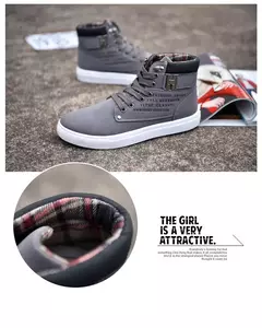 Sapato retrô de skate plataforma masculino, bota casual com renda, top alto, versão coreana, nova moda, outono, 2022 na internet