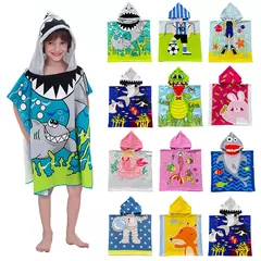 Manto com capuz para crianças, toalha de banho do bebê, roupão, toalha de praia, robes infantis, acessórios do bebê