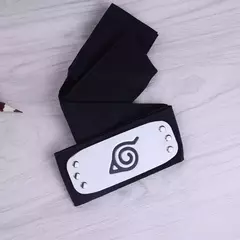 Naruto shippuden anime cosplay testa bandana uzumaki uchiha sasuke kakashi ação figurs bandana brinquedos modelo cos juguetes - loja online
