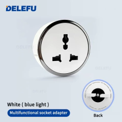 DELEFU Pista Tomada Universal Brasil Itália Chile USB-AC Adaptador Romovível Parede de Cozinha Tomada Elétrica Branco Preto Cinza - Wolf Magazine