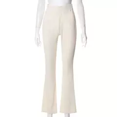 BUILDINGB-Calça Elástica Feminina, Cintura Alta, Envolvendo Quadril, Monocromática, Casual, Diário, Versátil, Outono - loja online